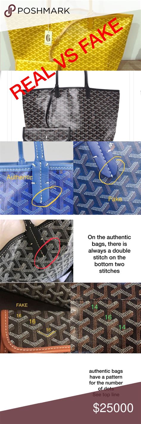 how can you tell a real goyard tote|goyard tote bag.